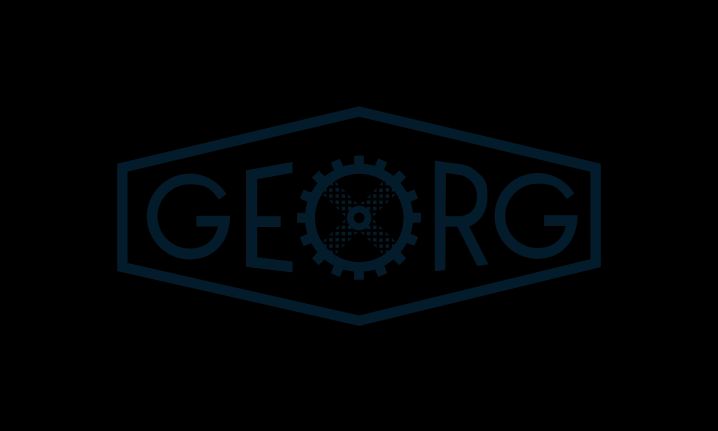 Logo der Firma Heinrich Georg in schwarz-weiß.