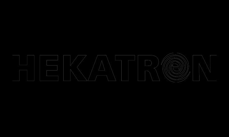 Logo der Firma Hekatron in schwarz-weiß.